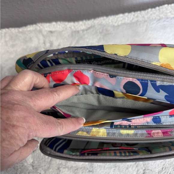 LUG~Wildflower Multi~Carousel XL 2~Crossbody, featuring a Charm Bar strap~NWT - Picture 8 of 16